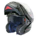 Casque modulable MT ATOM SV Double écran Uni Noir Brillant - Nexyo.fr