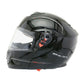 Casque modulable MT ATOM SV Double écran Uni Noir Brillant - Nexyo.fr