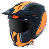 Casque Trial MT Helmets STREETFIGHTER SV Twin - Noir Mat/Orange Fluo