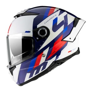 Casque Integral MT Helmets Thunder 4 SV Ergo Bleu Blanc Brillant (ECE 22.06) - Excellent Accessoires par Mt Helmets - Seulement €117.99! Acheter maintenant sur Nexyo.fr