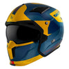 Casque Trial MT Helmets STREETFIGHTER SV TOTEM - Bleu/Or Mat