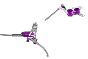 Freins Hope Tech 4 V4 - No Rotor - Silver/Purple - Excellent Pièces détachées par Hope - Seulement €259.99! Acheter maintenant sur Nexyo.fr