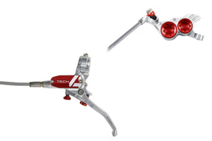 Freins Hope Tech 4 V4 - No Rotor - Silver/Red - Excellent Pièces détachées par Hope - Seulement €259.99! Acheter maintenant sur Nexyo.fr