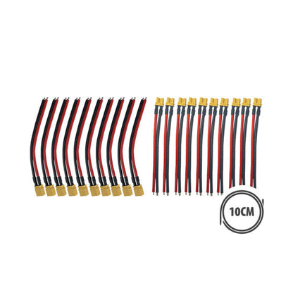 Pack Prises XT30 Avec Cables X10 males + X10 femelles - Excellent Accessoires par Connecteur - Seulement €37.90! Acheter maintenant sur Nexyo.fr