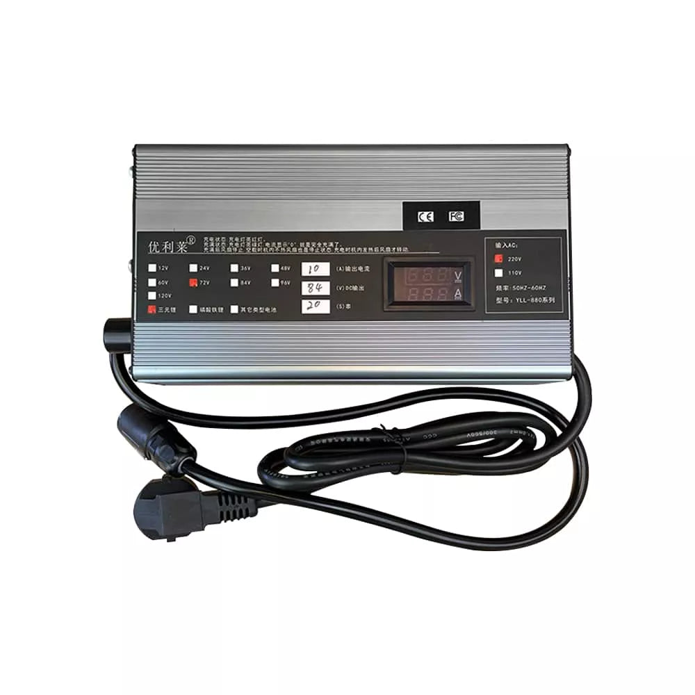 Chargeur trottinette électrique rapide 72V 84V / 10A (connecteur LP-16) - Nexyo.fr