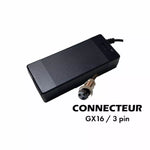 Chargeur trottinette électrique 52V 58.8V / 2A (connecteur GX16-3p) - Excellent Accessoires par Universel - Seulement €69.90! Acheter maintenant sur Nexyo.fr