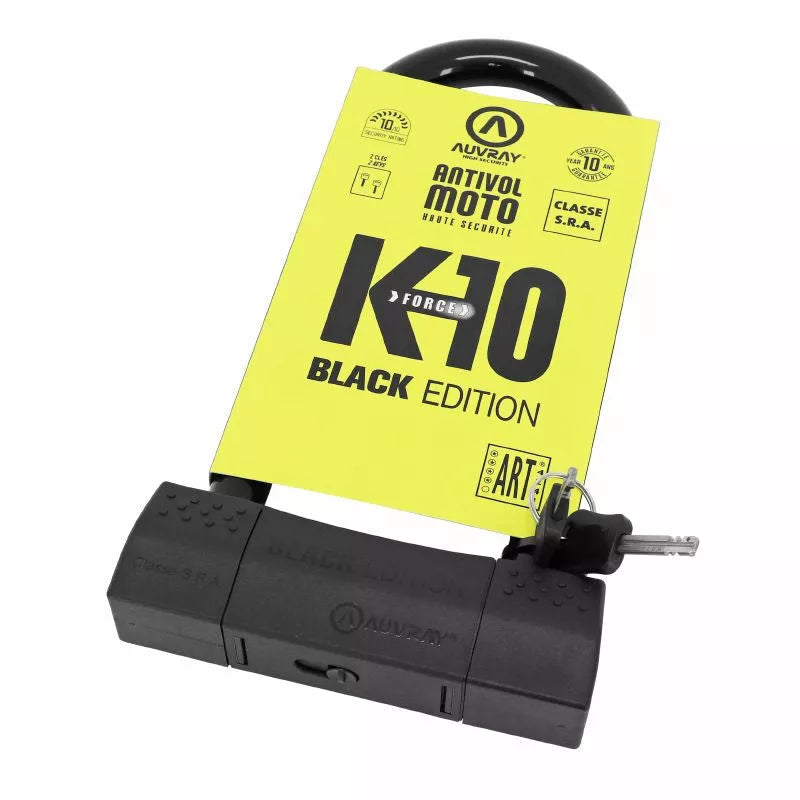 ANTIVOL U AUVRAY K10 BLACK EDITION 85 x 230 mm (DIAM 18 mm) (CLASSE SRA) - Excellent Accessoires par Auvray - Seulement €74.99! Acheter maintenant sur Nexyo.fr