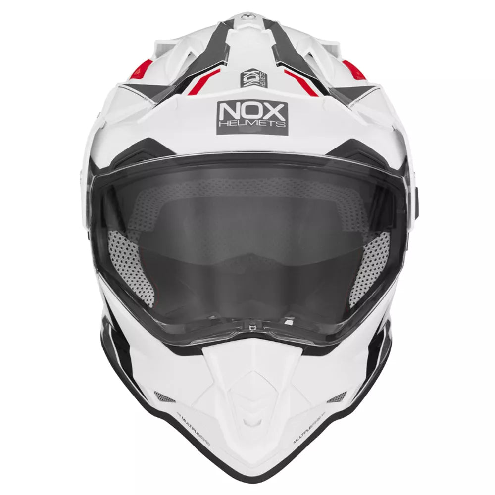 Casque Nox - Cross Double visière N312 Block - Excellent Accessoires par Nox - Seulement €99.99! Acheter maintenant sur Nexyo.fr