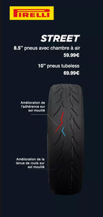 Pneu Pirelli Street 10" tubeless pour trottinettes électriques - Excellent Accessoires par Pirelli - Seulement €69.99! Acheter maintenant sur Nexyo.fr