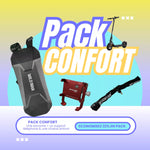 Pack Confort Trottinette : Support téléphone + Sacoche 3L  & Antivol Chaine à code + clés