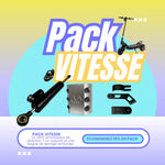 Pack Vitesse : vérin amortisseur de direction + support + bague de serrage renforcée